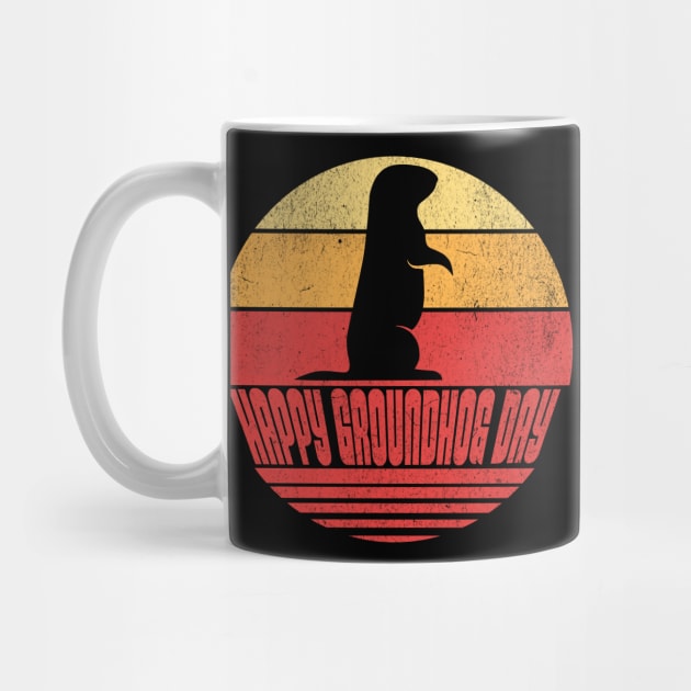 Retro Sunset Groundhog Day by HolidayBug
